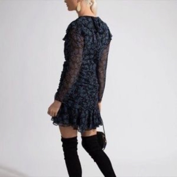 Veronica Beard Magg Fern Floral Silk Dress SZ 6 - Picture 3 of 7